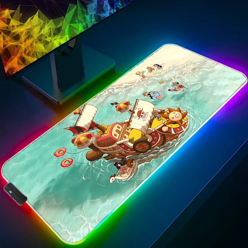 Rgb Mousepad - RGB LEDマウスパッド オフィスデスクマット ワンピース コンピューターゲーム マウスパッド