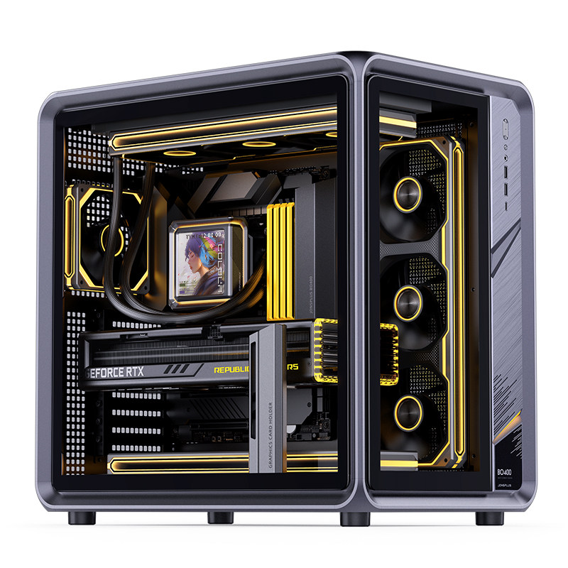 Pc Gaming Jonsbo - JONSBO BO400 コンピューターケース 強化ガラス 360水冷 ATX