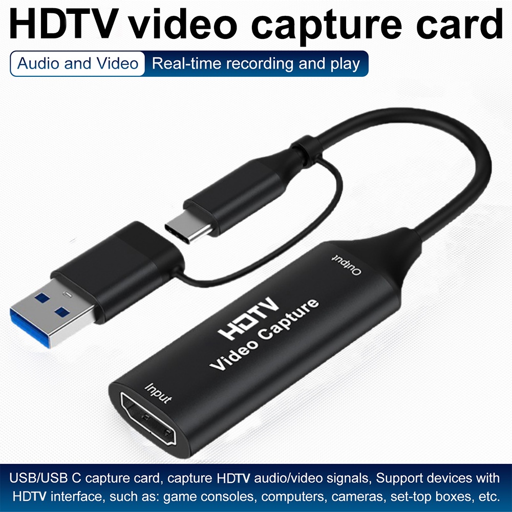 Capture Card Hdmi - 2 in 1 USB 3.0ビデオキャプチャカード 4K
