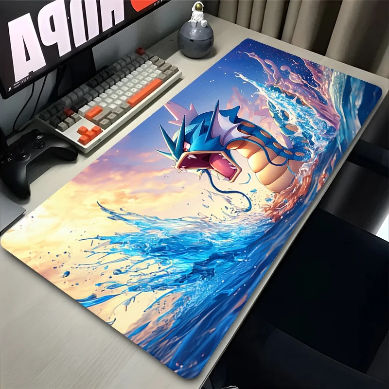 Pc Gaming Anime - 巨大な波 日本アニメ マウスパッド ノートパソコン G-gyarados 赤い太陽