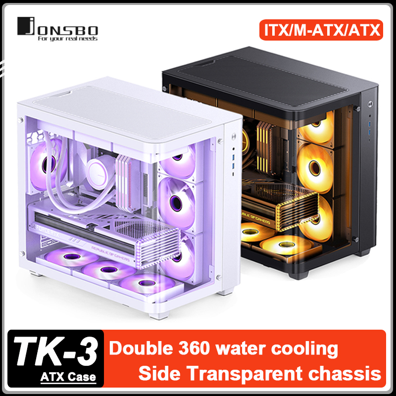 Pc Gaming Jonsbo - JONSBO TK-3 デスクトップ シービュールーム PCケース 双曲透視ガラス