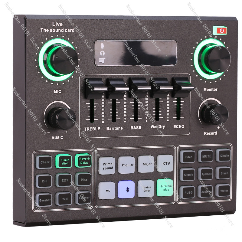 Sound Card Usb - V9サウンドカードマイクセットUSBサウンドカードライブK歌コンピュータ携帯電話V8アップグレード版