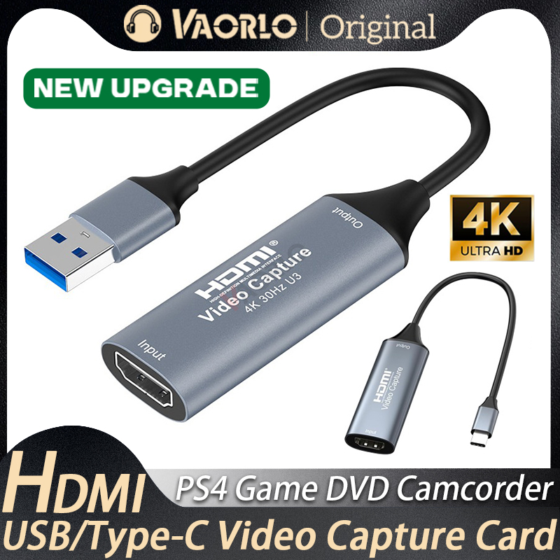 Capture Card Hdmi - 4K USB3.0/Type-C ビデオキャプチャカード HDMI 対応グラバーレコーダー PS4
