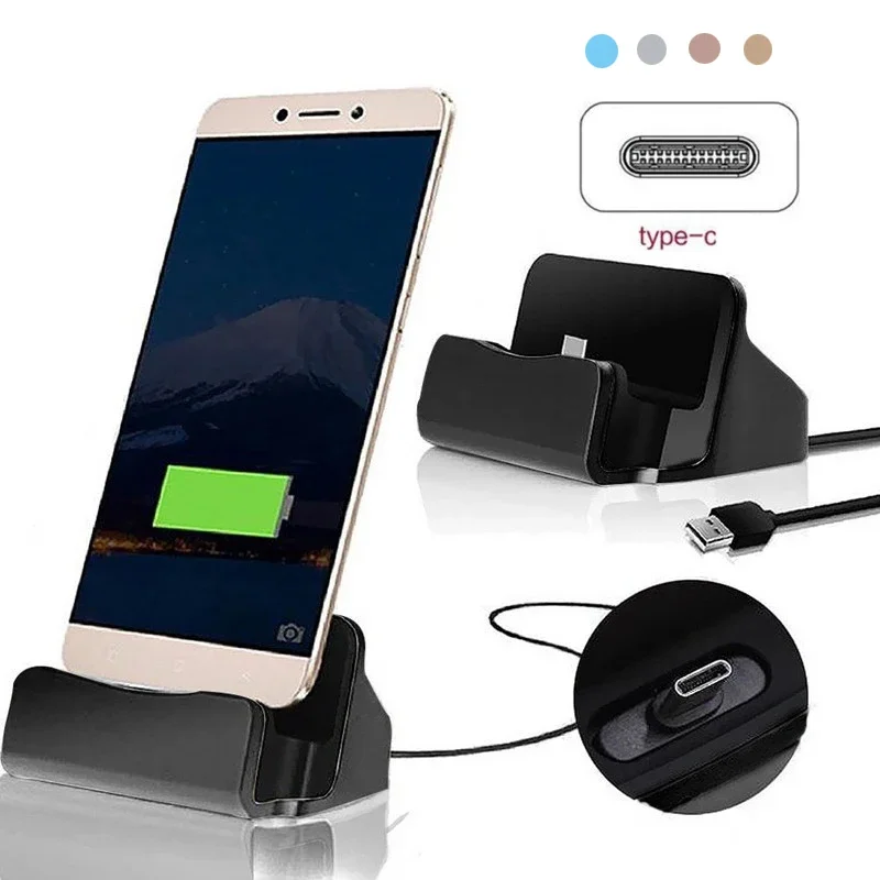 Desk Cable Organizer - Type C USB ドック充電器 スマホホルダー iPhone