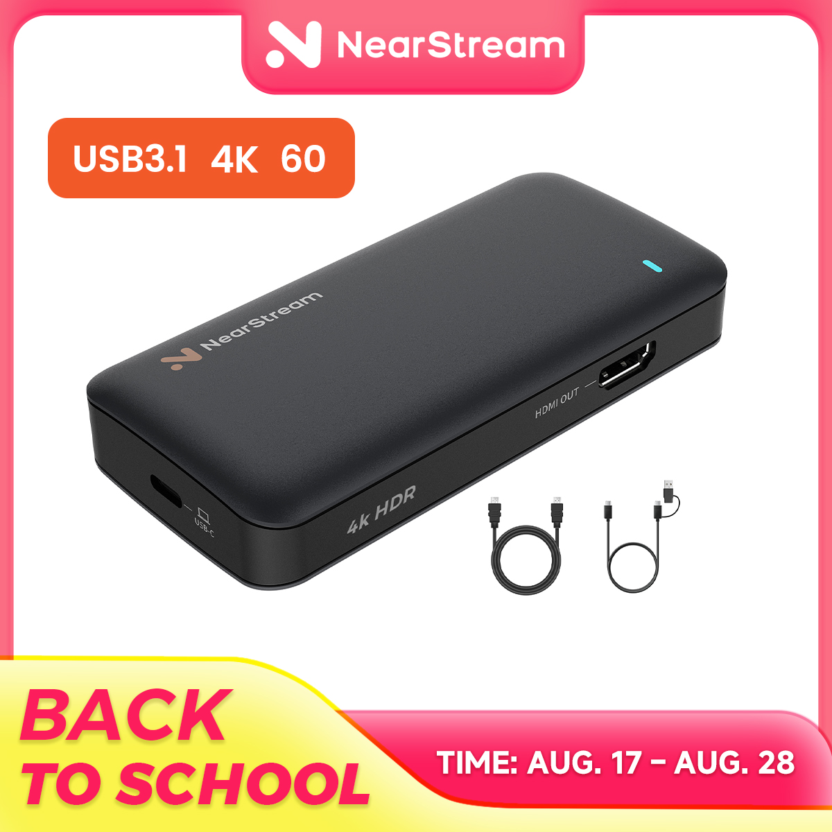 NearStream プレミアム 4K60 USB 3.1  - Capture Card Hdmi のレビューと価格