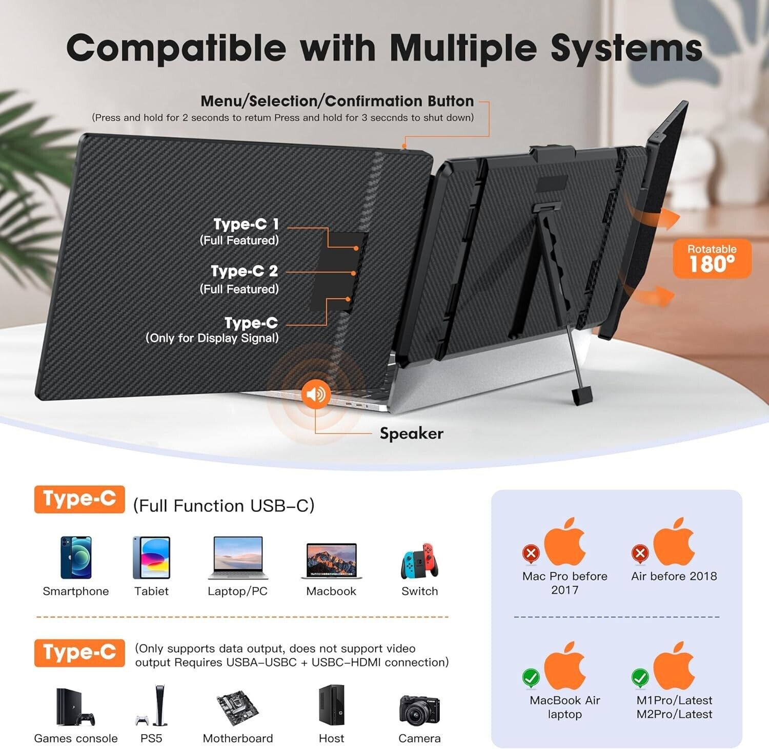 OFFIYA 14インチ IPS 1080P FHD デュア - High Refresh Monitor のレビューと価格