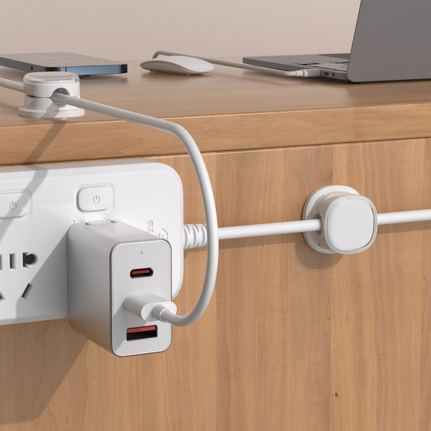 3/6/8/12個の磁気ケーブルクリップ、調節可能なコードホ - Desk Cable Organizer のレビューと価格
