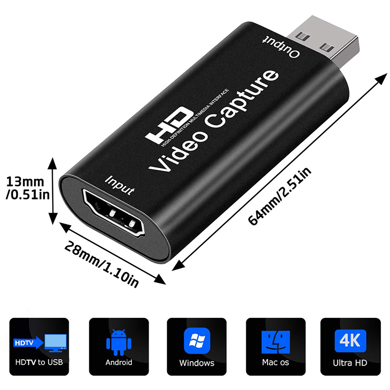 USB 2.0ビデオキャプチャカード HD 4K to 10 - Sound Card Usb のレビューと価格