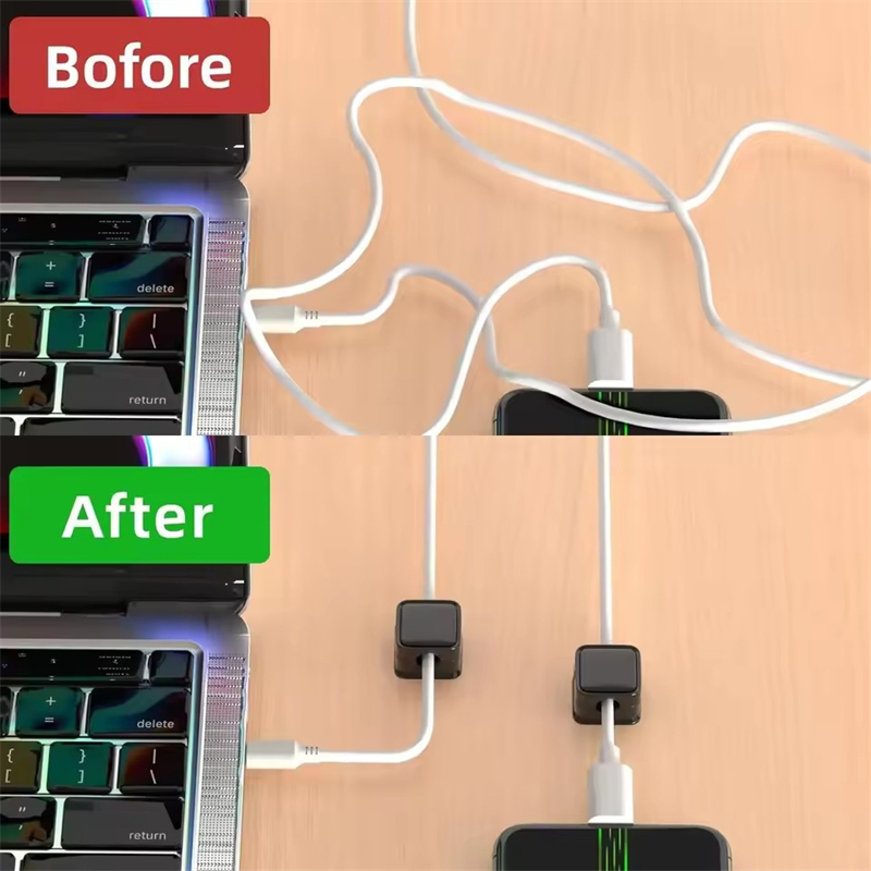 磁気ケーブルクリップワインダーホルダー粘着式ワイヤーキーパー - Desk Cable Organizer のレビューと価格