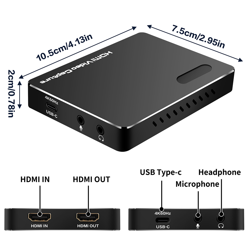 ビデオキャプチャカード互換 4K HDMI USB 3.2  - Capture Card Hdmi のレビューと価格