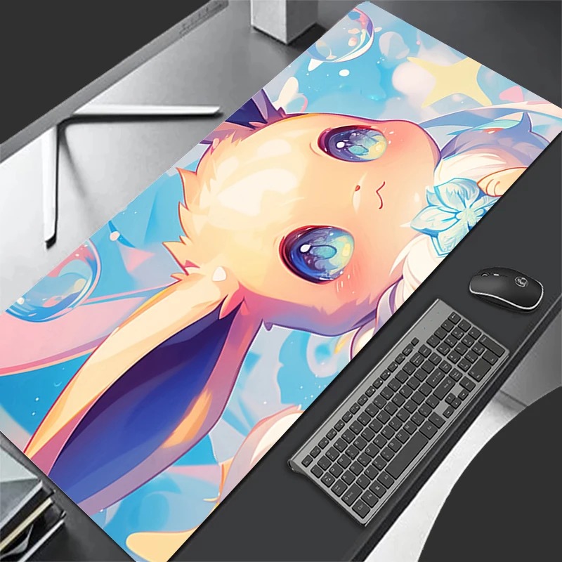 P-ポケモン イーブイ アニメ ゲーミングマウスパッド、拡張 - Pc Gaming Anime のレビューと価格