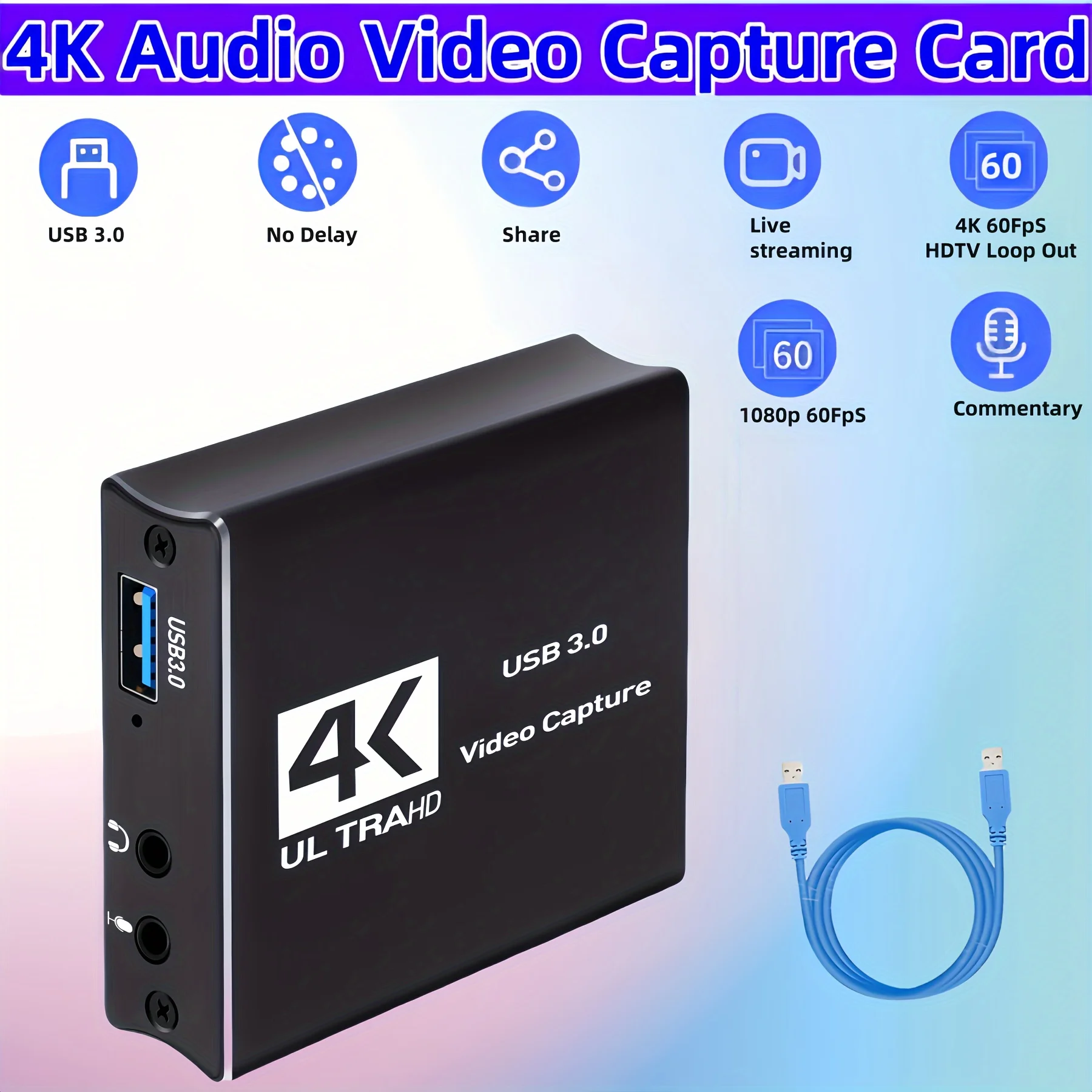 USB3.0 ビデオキャプチャ HDMI カードボックス 4 - Capture Card Hdmi のレビューと価格
