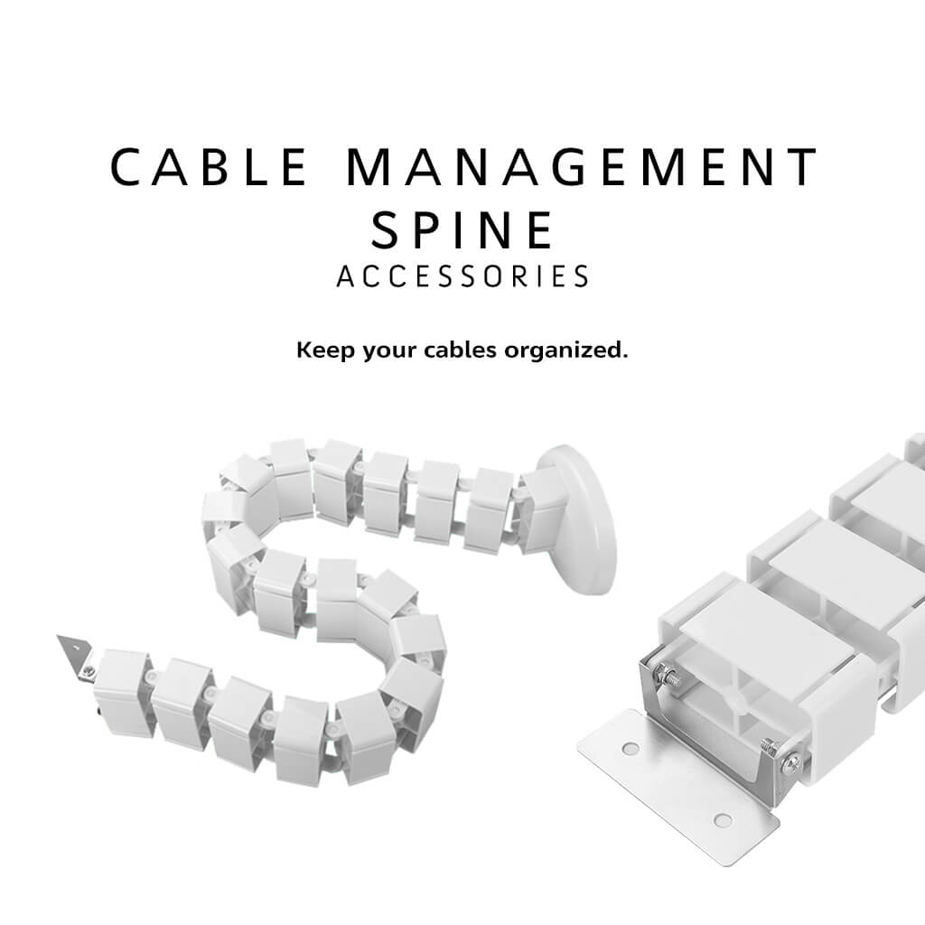 ISRTAO ホワイト デスク下ケーブルオーガナイザー ワイ - Desk Cable Organizer のレビューと価格