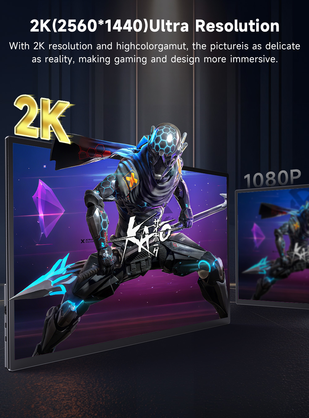 UPERFECT ポータブルモニター 23.8インチ 180 - Pc Gaming Y Monitor のレビューと価格
