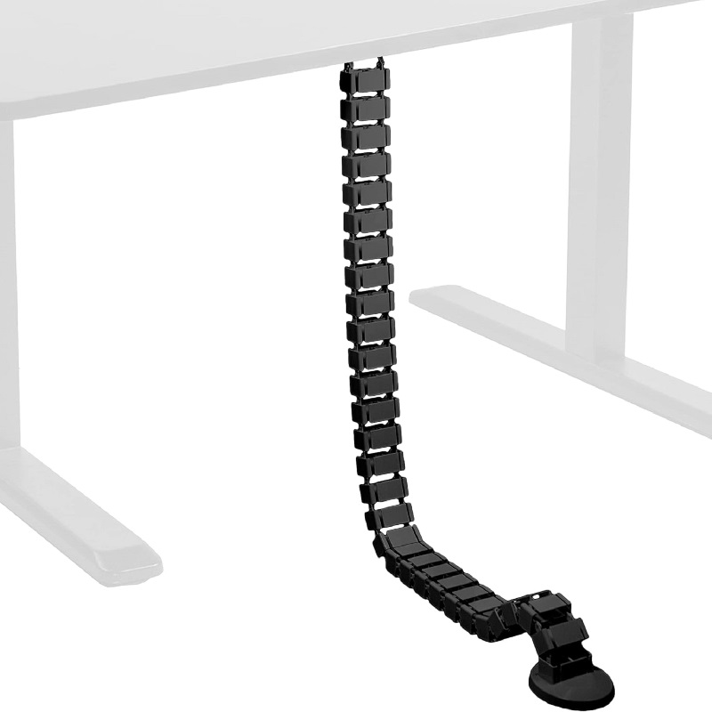 ワイヤースパインケーブルスリーブ、デスク下ケーブルトレイ、ワ - Desk Cable Organizer のレビューと価格