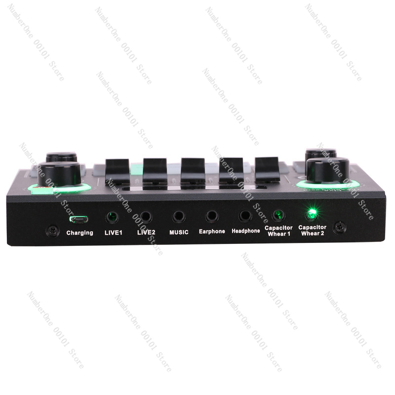 V9サウンドカードマイクセットUSBサウンドカードライブK歌 - Sound Card Usb のレビューと価格