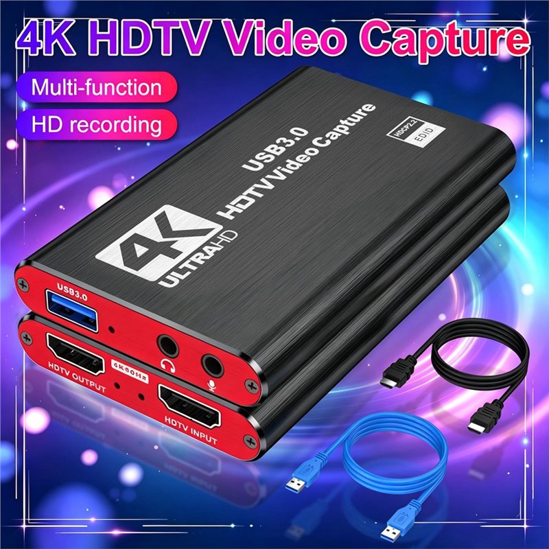 AT82-PC用ゲーム録画4K USB 3.0ビデオキャプチ - Capture Card Hdmi のレビューと価格