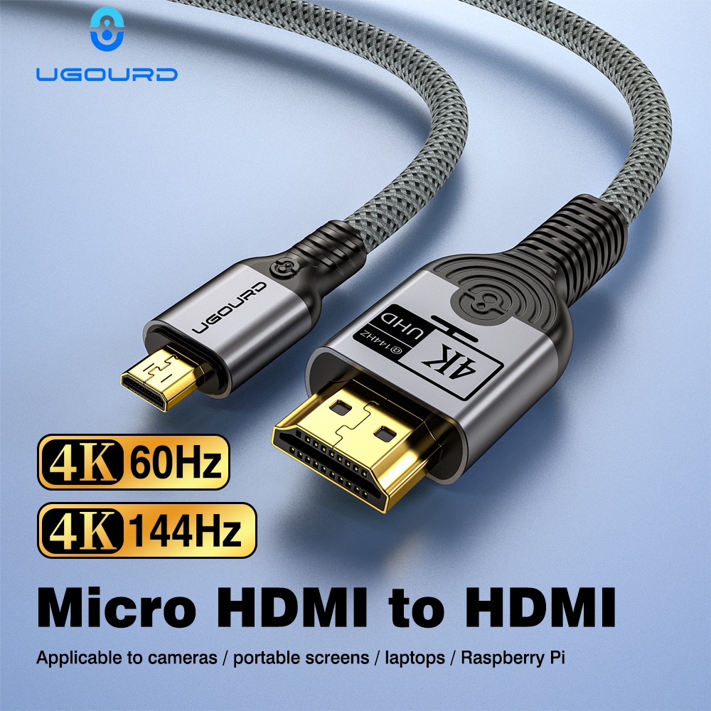 UGOURD ナイロン編組マイクロ HDMI - HDMI  - High Refresh Monitor のレビューと価格