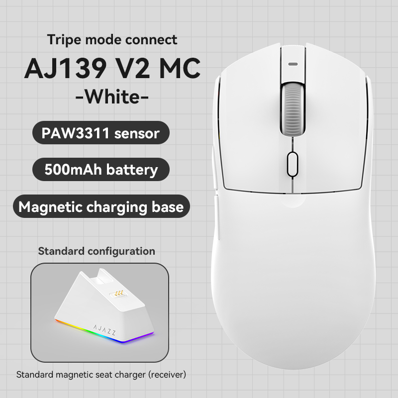 AJAZZ AJ139 V2 MC マウス トライモード ワ - Pc Gaming Ultra のレビューと価格