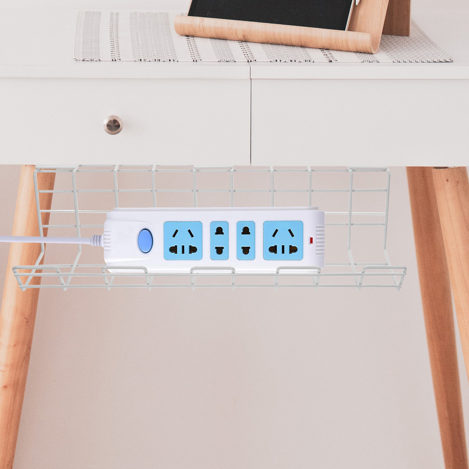 2個入り デスク下ケーブルオーガナイザーラック プレミアムヘ - Desk Cable Organizer のレビューと価格