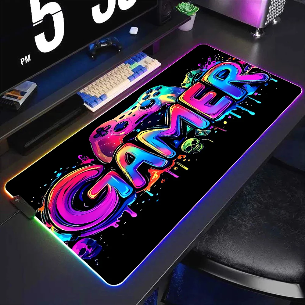 RGB ネオンゲーミングコントローラーアートマウスパッド L - Rgb Mousepad のレビューと価格