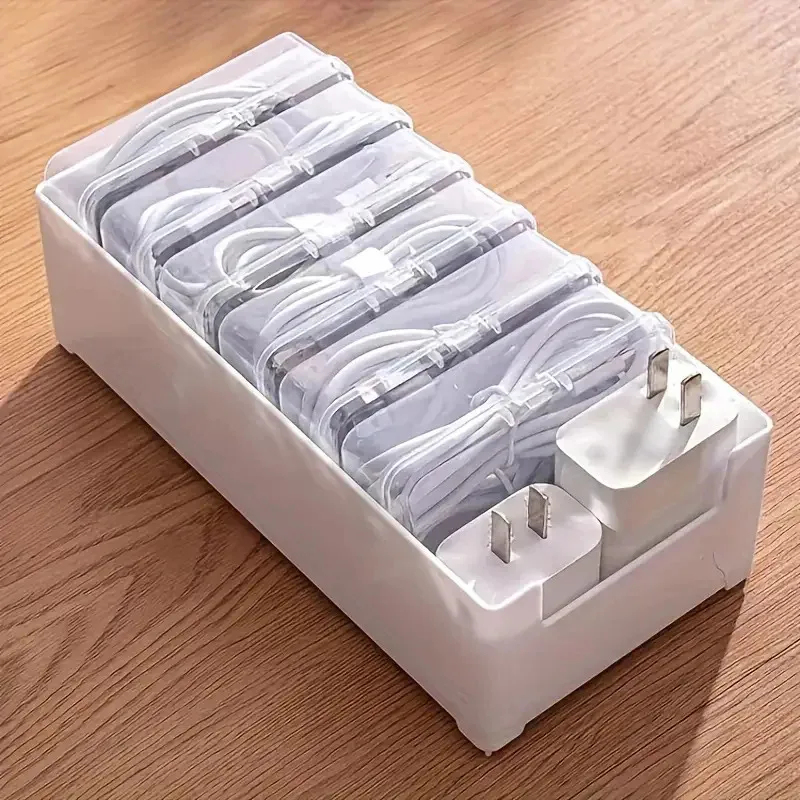 データケーブルオーガナイザーボックス、巻き取り式コード収納ボ - Desk Cable Organizer のレビューと価格