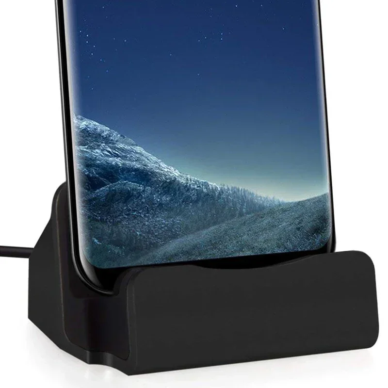 Type C USB ドック充電器 スマホホルダー iPho - Desk Cable Organizer のレビューと価格