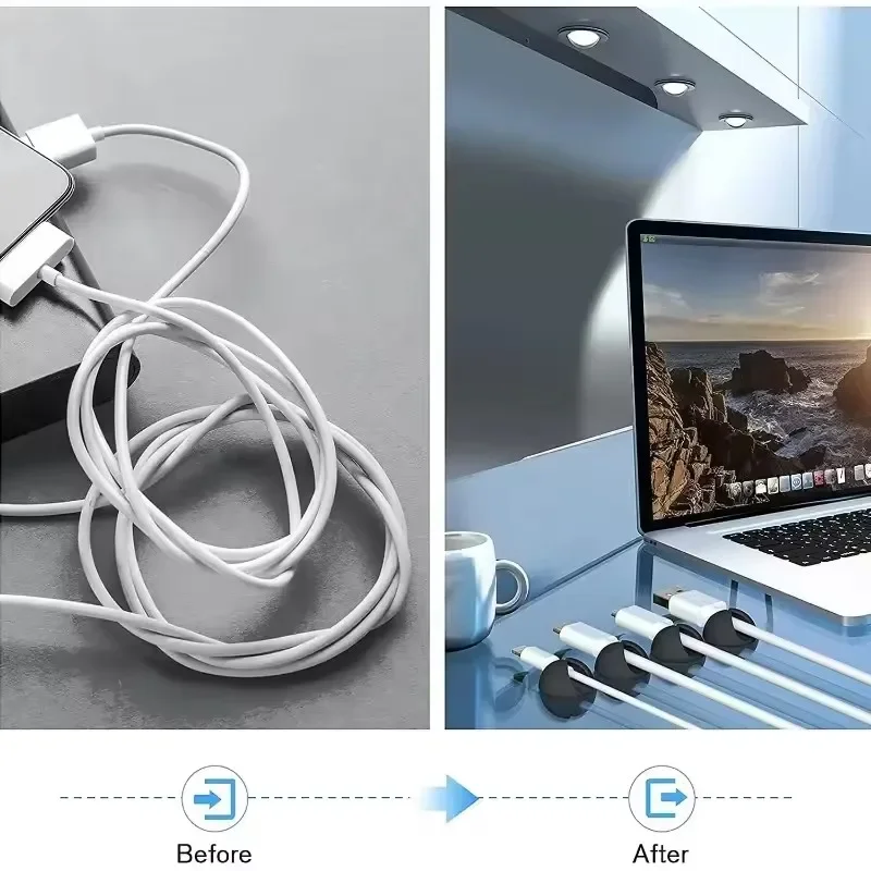 5/50 個デスクトップ壁ケーブルクリップワイヤー管理自己粘 - Desk Cable Organizer のレビューと価格