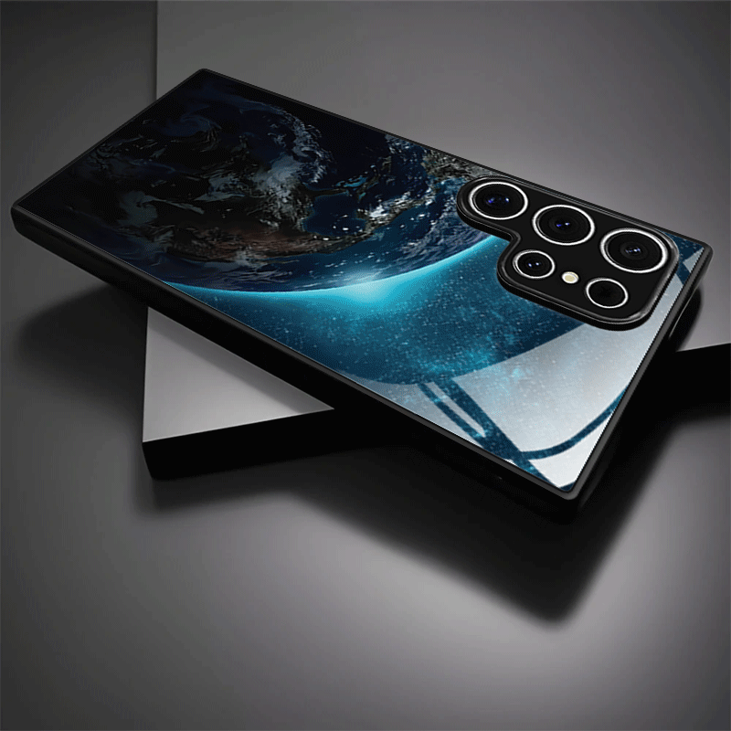 スターファンタジートラベルパターン強化ガラス製スマホケース、 - Pc Case Tempered Glass のレビューと価格